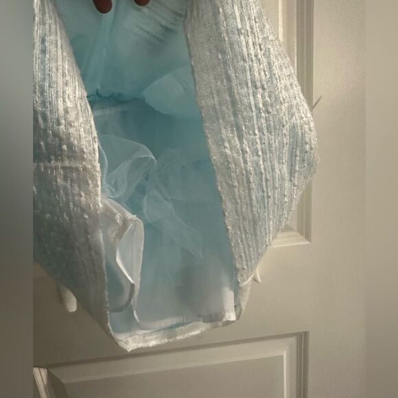 NWOT Wonder Nation Formal Sleeveless Blue Girl Dress Size 4 - Picture 4 of 9